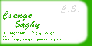 csenge saghy business card